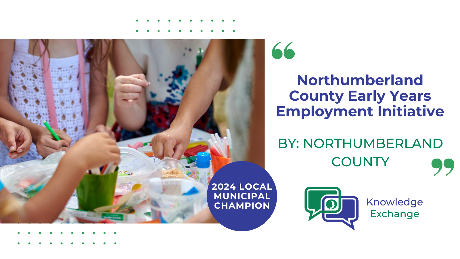 Northumberland County Early Years Employment Initiative